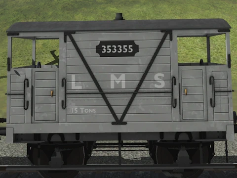LMS (ex-Caledonian) 15T Brakevan LMS (ex-Caledonian) 15T Brakevan